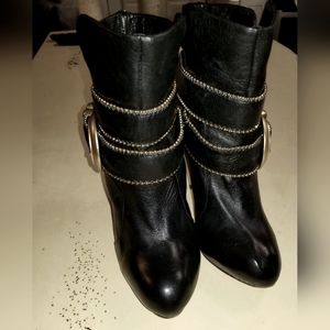 Dolce Vita Brushed Gold Buckle Booties